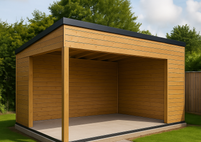 tuinkantoor steelframe